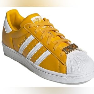 Adidas Superstar Collegiate Gold / Cloud White / Gold Metallic Sz11 - WORN ONCE